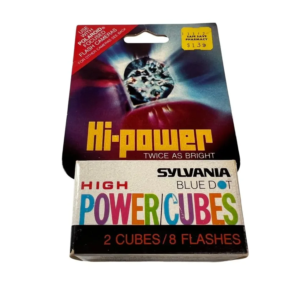 SYLVANIA Flash Cubes Blue Dot Hi Power Vintage Camera Flash Lot NOS